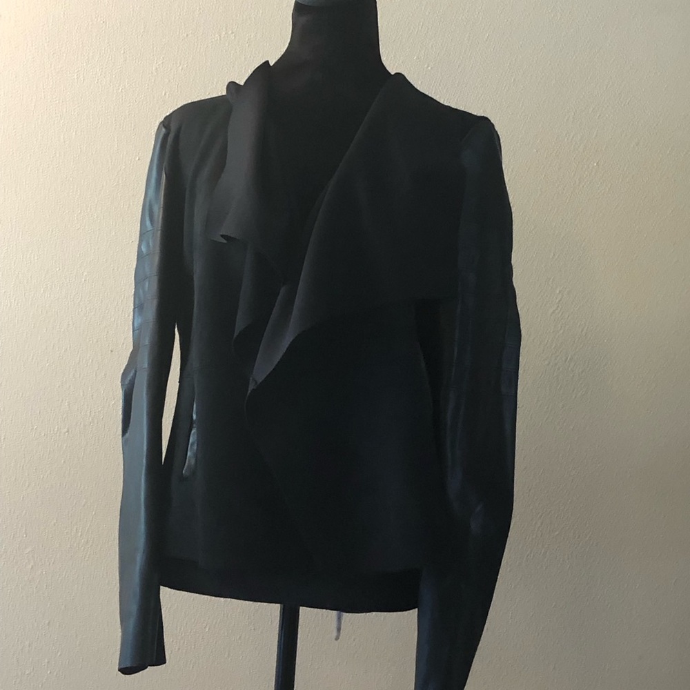 Bagatelle Black pleather and faux suede Jacket for Women
